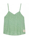 FLOWER AOP STRAP TOP 