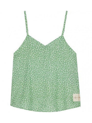 FLOWER AOP STRAP TOP 