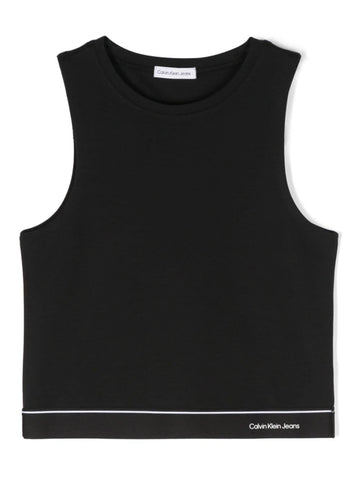 LOGO TAPE SLEEVELESS PUNTO TOP 