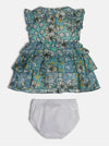 SET CHIFFON SL DRESS+PANTIES 