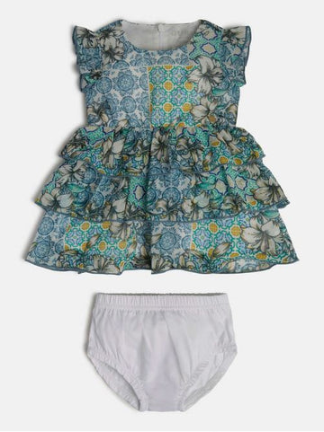 SET CHIFFON SL DRESS+PANTIES 
