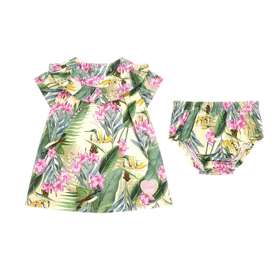 STR POPLIN SS DRESS+PANTIES 