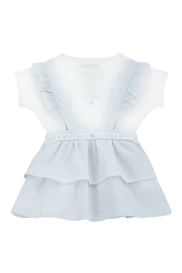 SET SS T-SHIRT+POPLIN SKIRTALL 