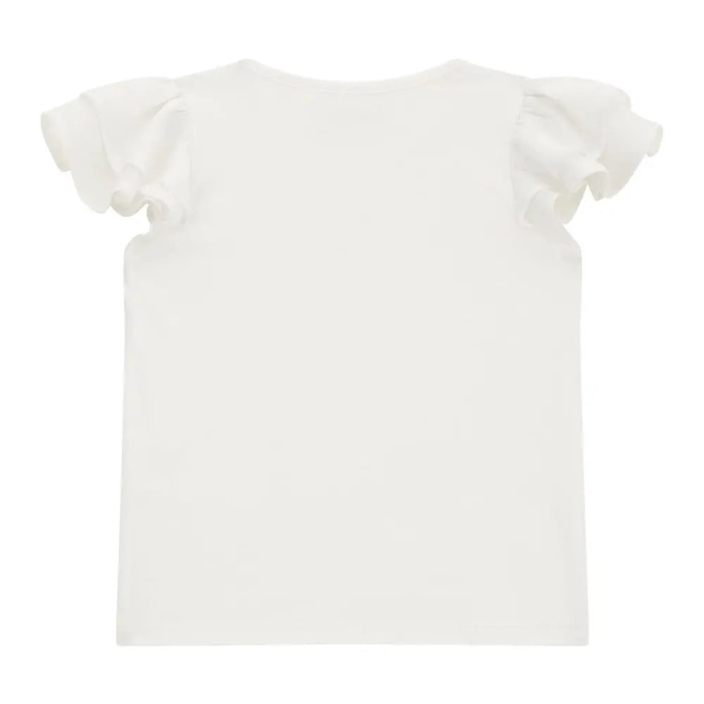SS T-SHIRT W/CHIFFON 