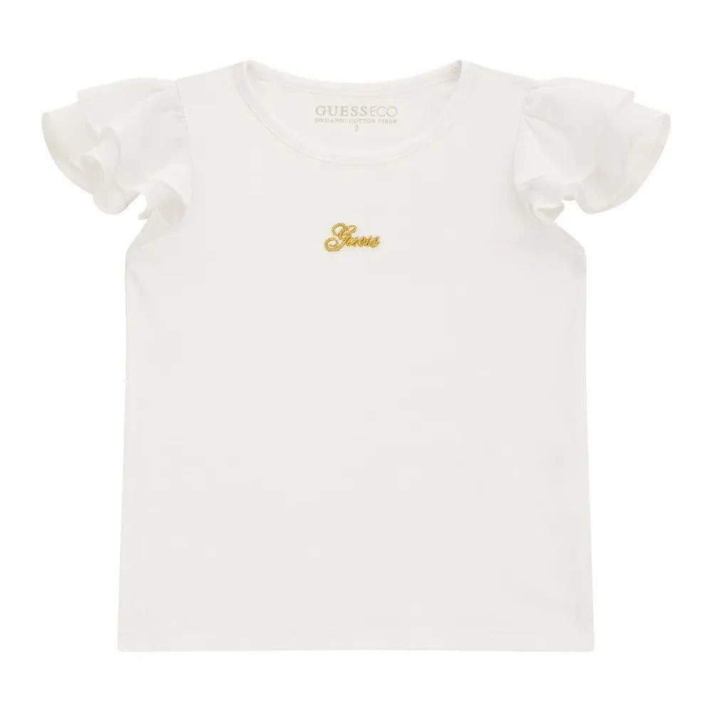 SS T-SHIRT W/CHIFFON 
