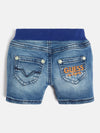 DENIM PULL-ON SHORTS 
