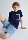 T-SHIRT M/C REGULAR C/TASCHINO 