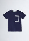 T-SHIRT M/C REGULAR C/TASCHINO 