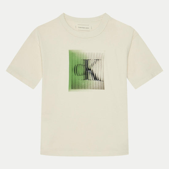 LARGE SHIFTED CK SS T-SHIRT 