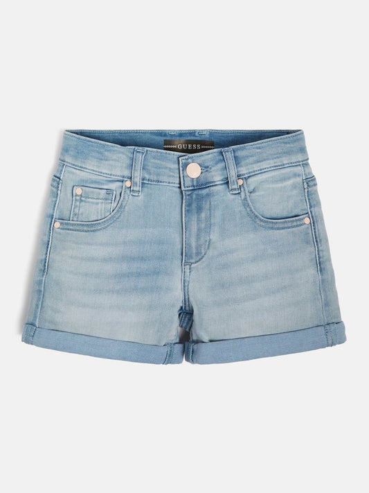 DENIM SHORTS W/STRASS AT BACK 
