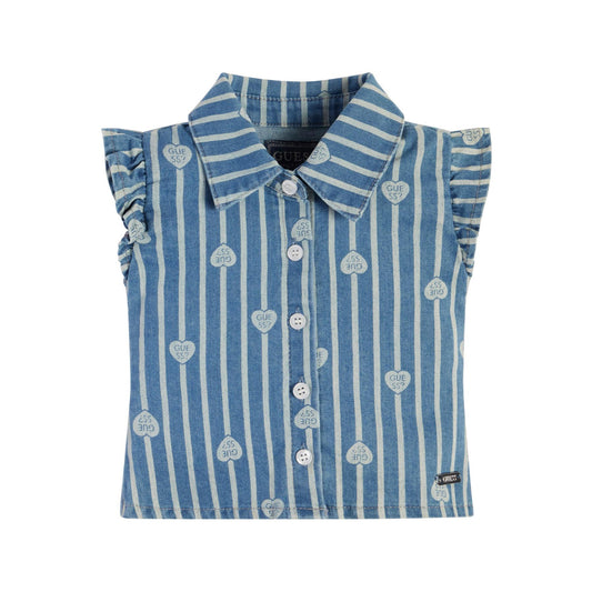 STRETCH DENIM SS SHIRT 