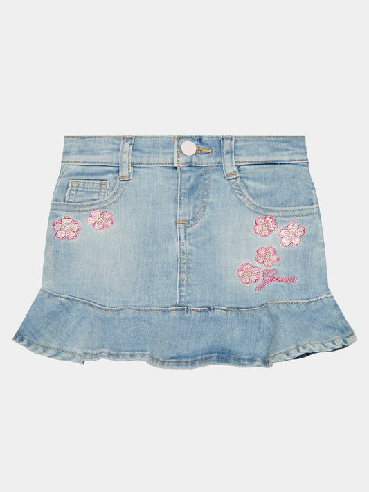 STRETCH DENIM SKIRT 