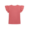 SS T-SHIRT W/CHIFFON 