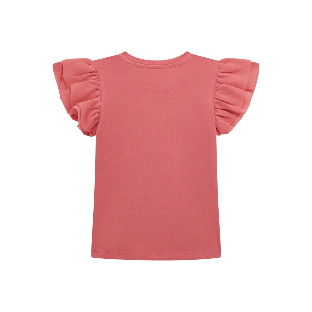 SS T-SHIRT W/CHIFFON 