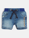DENIM PULL-ON SHORTS 