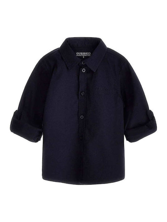 STR. POPLIN ADJ. LS SHIRT 
