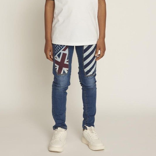 PANTALONE JEANS C/TOPPA 