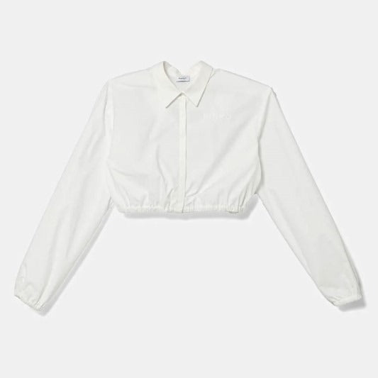 CAMICIA CROPPED CON RICAMO 
