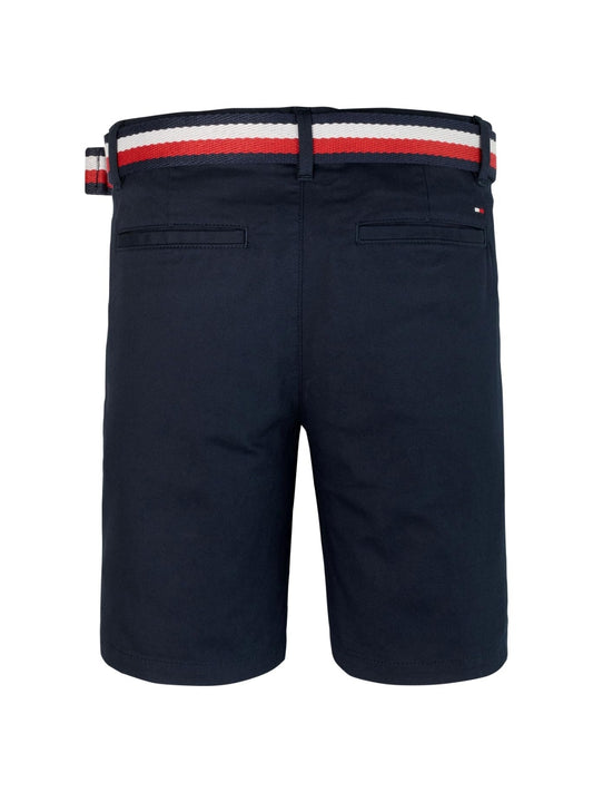 WOVEN BELTED SHORTS 