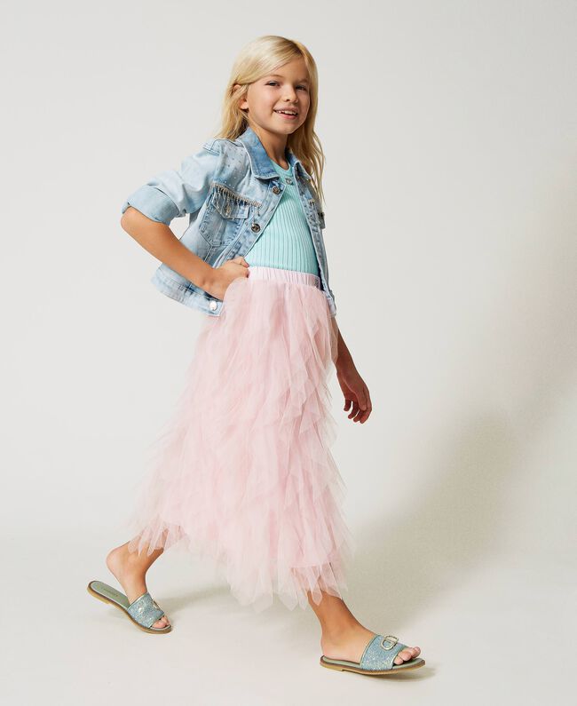 GONNA LUNGA IN TULLE 