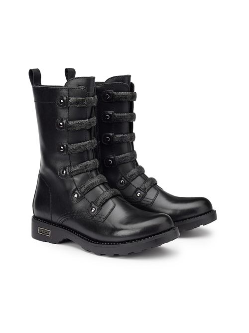 ZEPPELIN 3936 BOOT W LEATHER SUEDE CULT | CLW393600/NERO