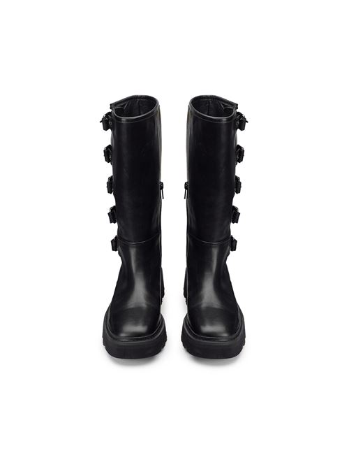 SKIN 3984 BOOT W LEATHER BLACK CULT | CLW3984/00