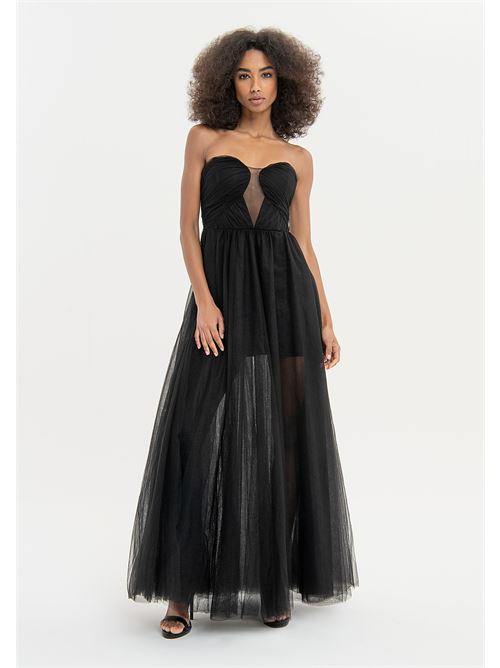 LONG DRESS BLACK FRACOMINA | FQ23WD3010W52901/053