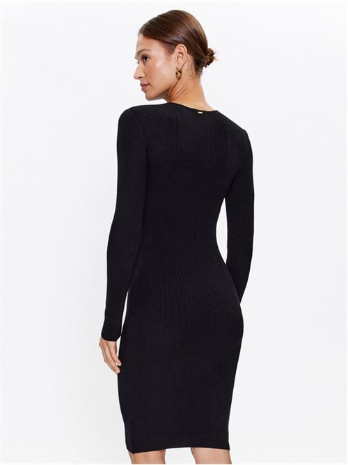 MIDI KNITTED DRESS BLACK FRACOMINA | FR23WD5002K50601/053