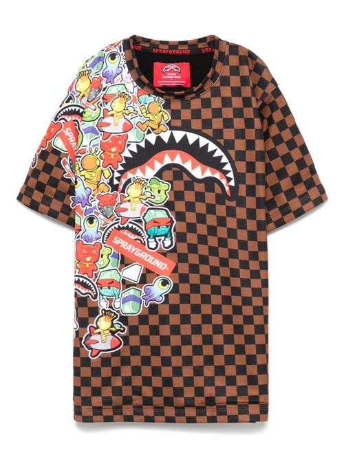 STICKER BOMB T-SHIRT SPRAYGROUND | SPY1129/BROWN