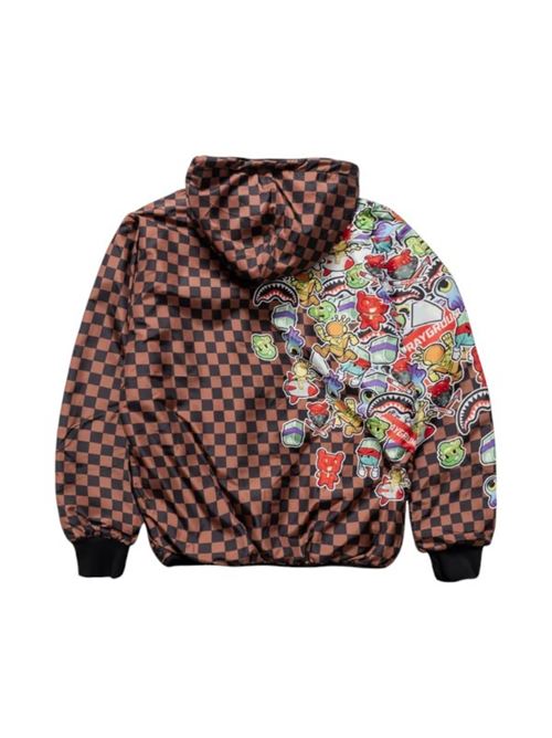 STICKER BOMB COTTON NYLON DOUBLEJKT SPRAYGROUND | SPY1130/BROWN