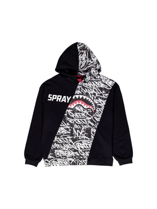 PAINT ROLLER CHECKERED CREWNECK SPRAYGROUND | SPY1158/BLACK