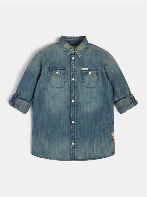 DENIM LS SHIRT_MINIME GUESS | L1YH09D1GZ0/SOU1