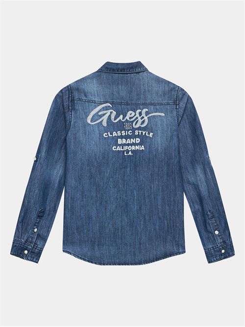 DENIM ADJ. LS SHIRT GUESS | L3BH00D4UE0/MELC