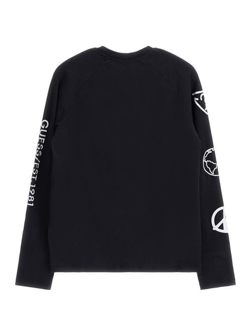 THUMBHOLES LS T-SHIRT GUESS | L3YI27K6YW3/JBLK