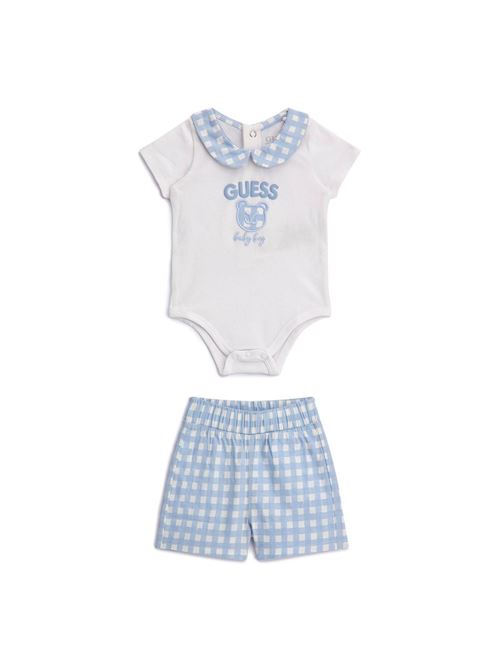 SET SS BODY+POPELINE SHORTS GUESS | P3GG09KACT0/G011