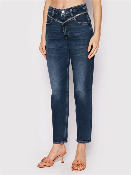 MOM JEAN FRONT YOKE GUESS | W2YA62D4PB9/SPKL