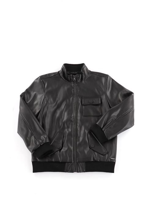 PU LEATHER JACKET_CEREMONY GUESS | L2RL05WEF30/JBLK