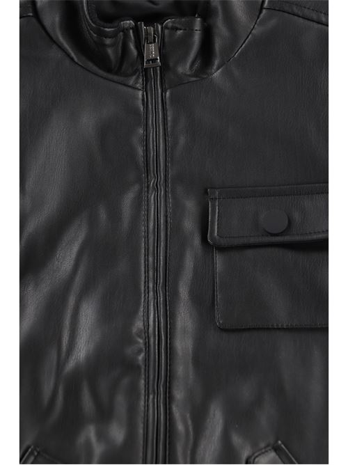 PU LEATHER JACKET_CEREMONY GUESS | L2RL05WEF30/JBLK