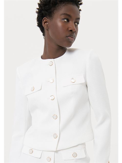 CHANEL JACKET WHITE FRACOMINA | FR24SJ1004W67301/278