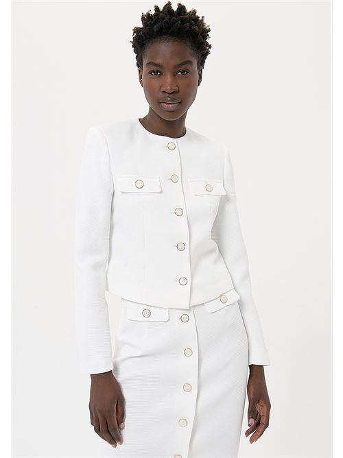 CHANEL JACKET WHITE FRACOMINA | FR24SJ1004W67301/278