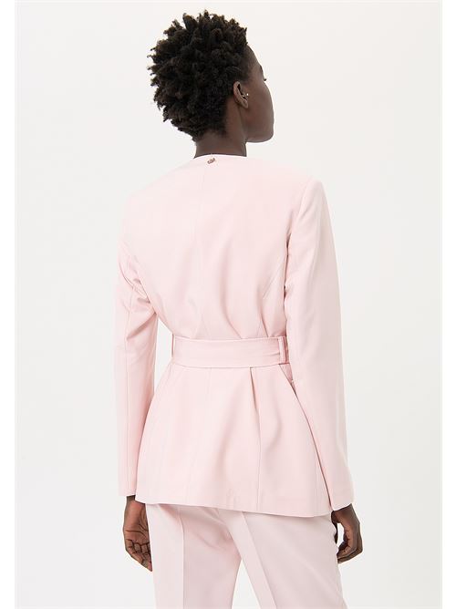 TAILOR JACKET WITH BELT ROSE FRACOMINA | FR24SJ2011W42901/238