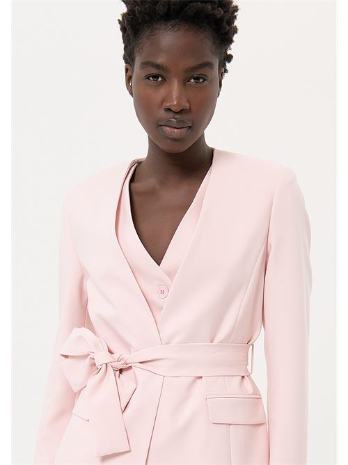 TAILOR JACKET WITH BELT ROSE FRACOMINA | FR24SJ2011W42901/238