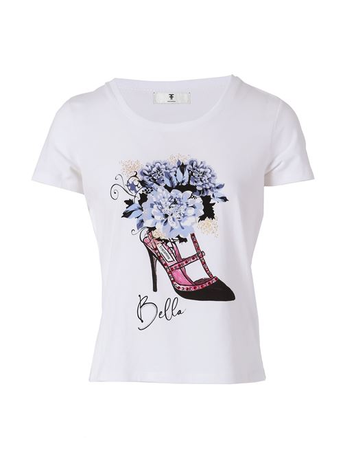 GRAPHIC T-SHIRT SHOE WHITE FRACOMINA | FR24ST3004J40108/278