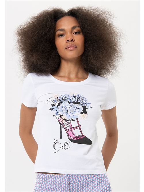 GRAPHIC T-SHIRT SHOE WHITE FRACOMINA | FR24ST3004J40108/278