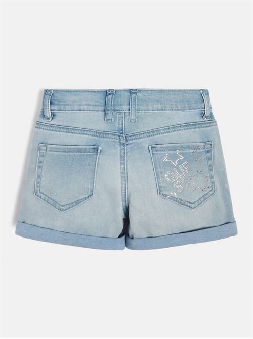 DENIM SHORTS W/STRASS AT BACK GUESS | J3GD15D4CA0/HCLO