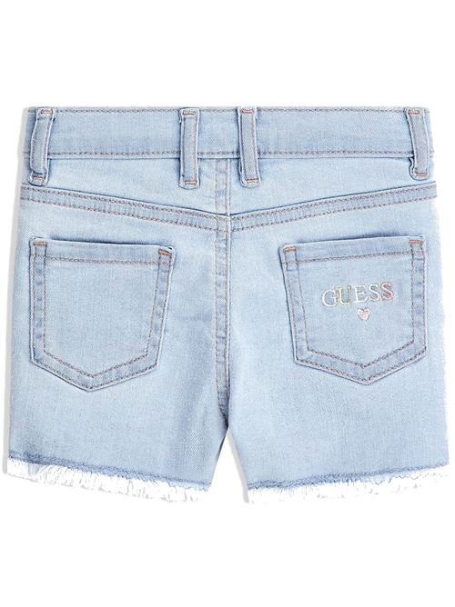 DENIM SHORTS W/EMBY LETTERS GUESS | K3GD16D4CA0/TELT