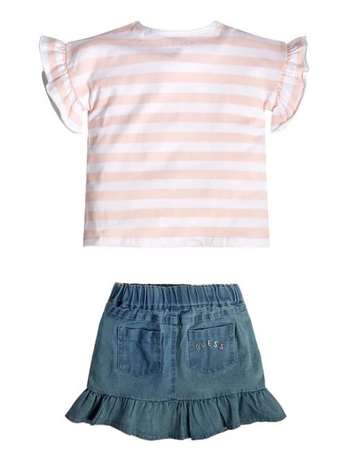 SET SS T-SHIRT+DENIM SKIRT GUESS | K3GG01K6YW0/P01G