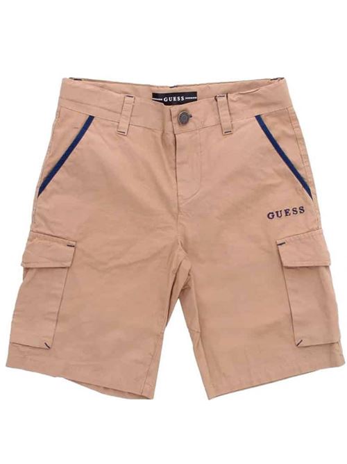 POPLIN CARGO SHORTS GUESS | L1GD04WCSI0/WACA