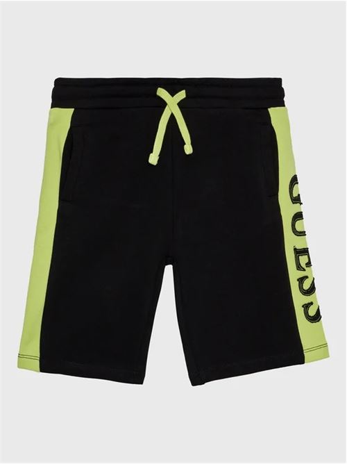 ACTIVE SHORTS W/ LOGO TAPE GUESS | L3RD01KA6R3/JBLK