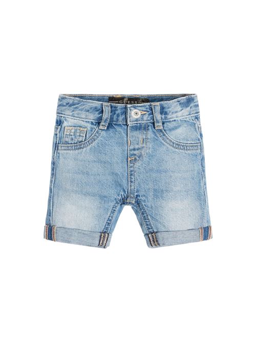 DENIM LINEN SHORTS GUESS | N3GD13D41E0/FZLN